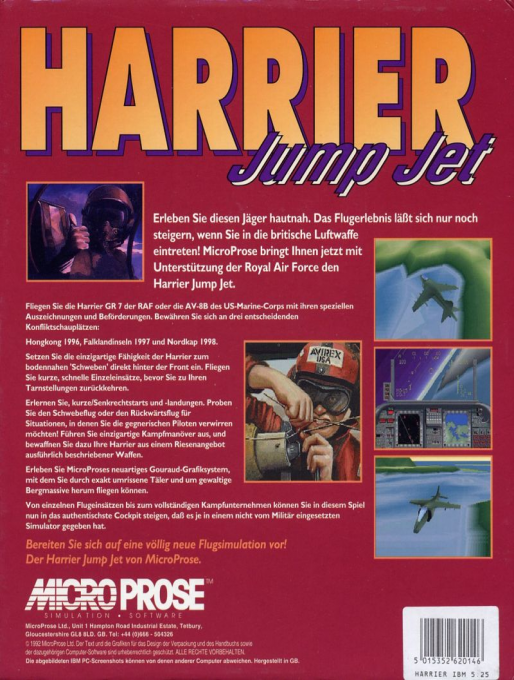 Harrier Jump Jet — box-2D-back (DE)
