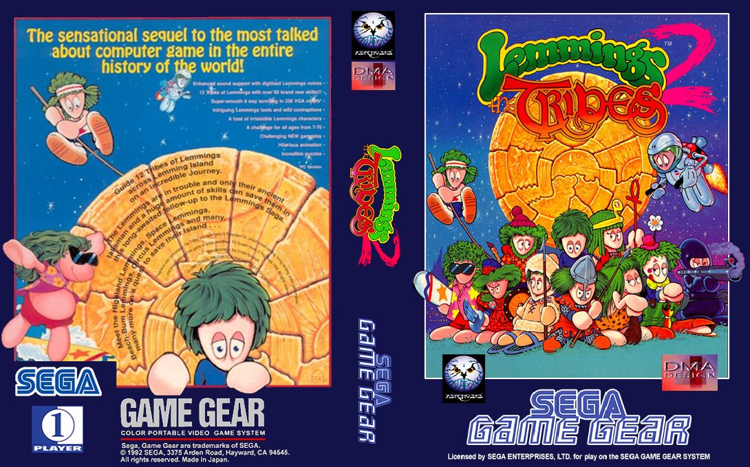 Lemmings 2 - The Tribes — box-texture (WOR)