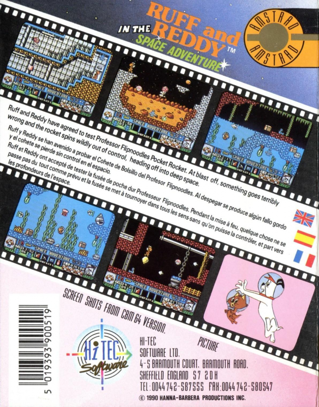 Ruff And Reddy In The Space Adventure — box-2D-back (EU)