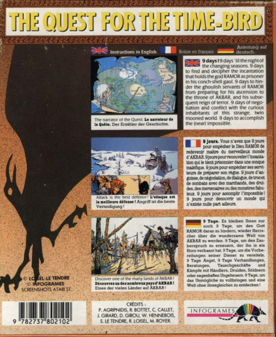 Quete de l'Oiseau du Temps, La — box-2D-back (EU)