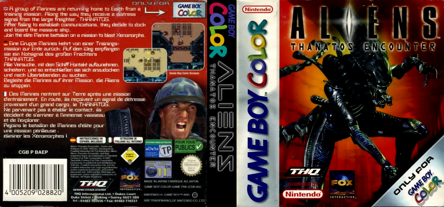 Aliens : Thanatos Encounter — box-texture (EU)