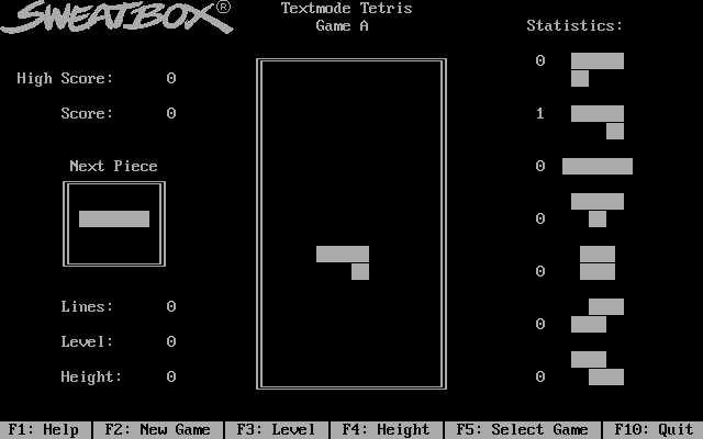 Textmode Tetris — ss (WOR)
