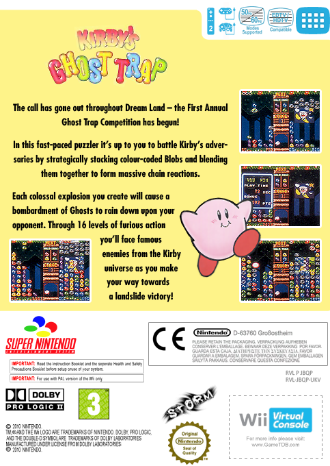 Kirby's Ghost Trap — box-2D-back (EU)