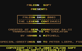 Falcon Dash 2003 : The Legend Continues — sstitle (WOR)