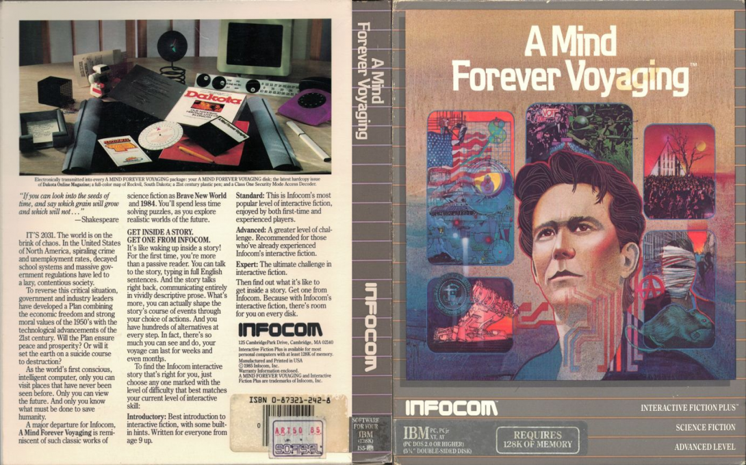 Mind Forever Voyaging, A — box-texture (US)