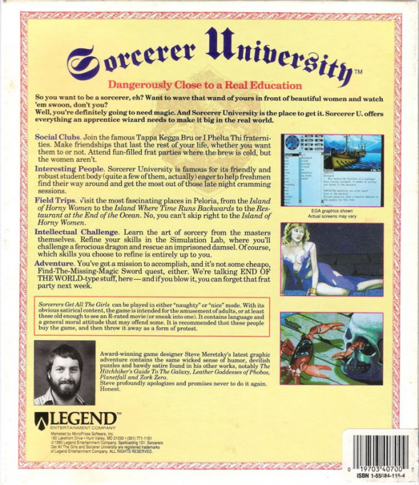 Spellcasting 101 - Sorcerers Get All The Girls — box-2D-back (US)