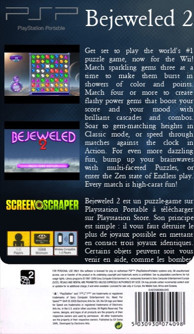 Bejeweled 2 — box-2D-back (SS)