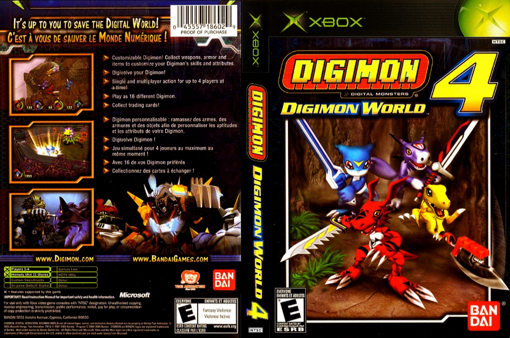 Digimon - Digimon World 4 — box-texture (US)