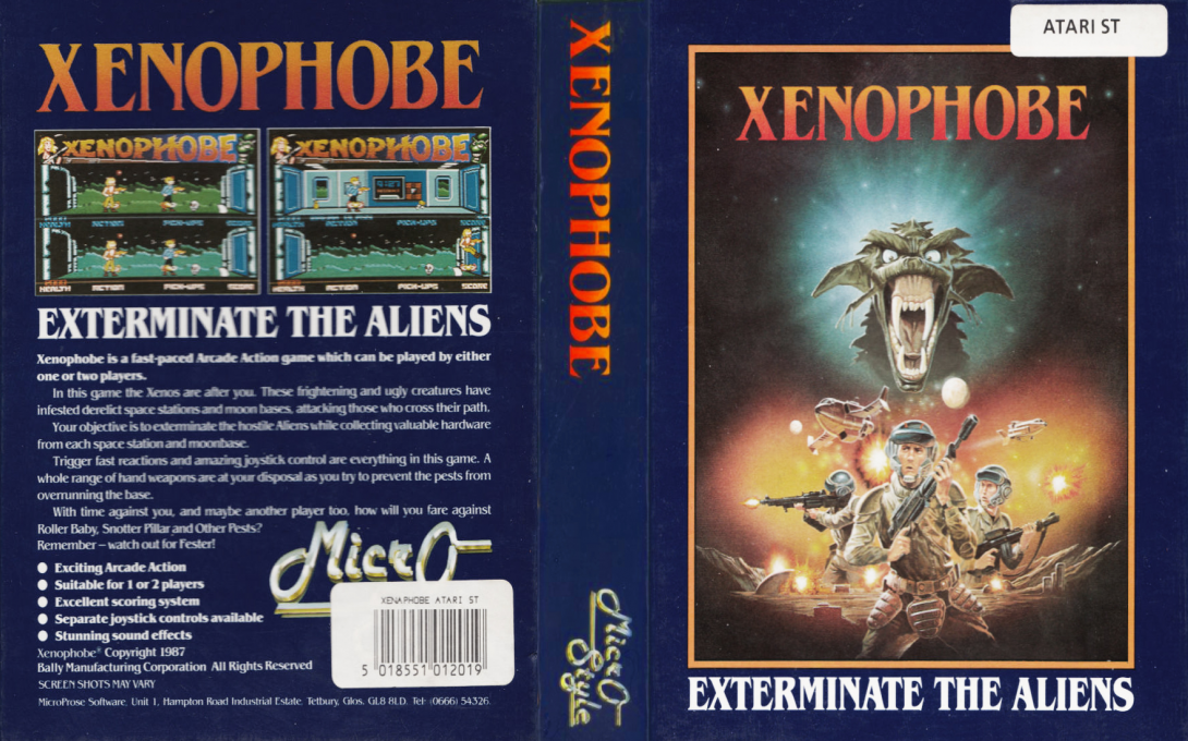 Xenophobe — box-texture (EU)