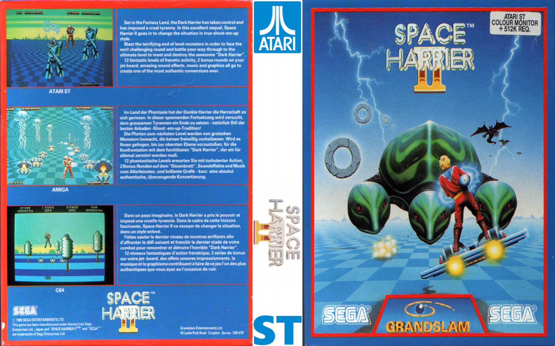Space Harrier 2 — box-texture (EU)