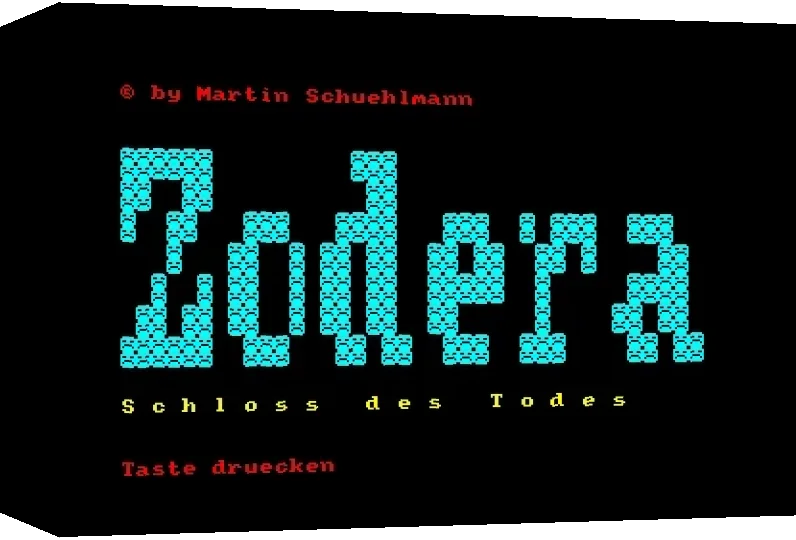 Zodera - Schloss Des Todes — box-3D (WOR)