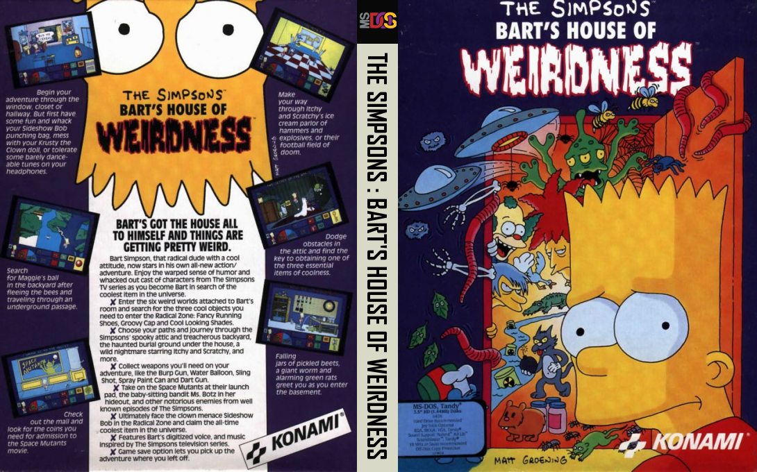 Simpsons, The - Bart's House Of Weirdness — box-texture (US)