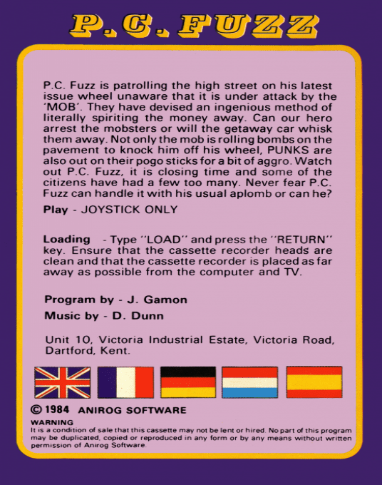 P.C. Fuzz — box-2D-back (EU)