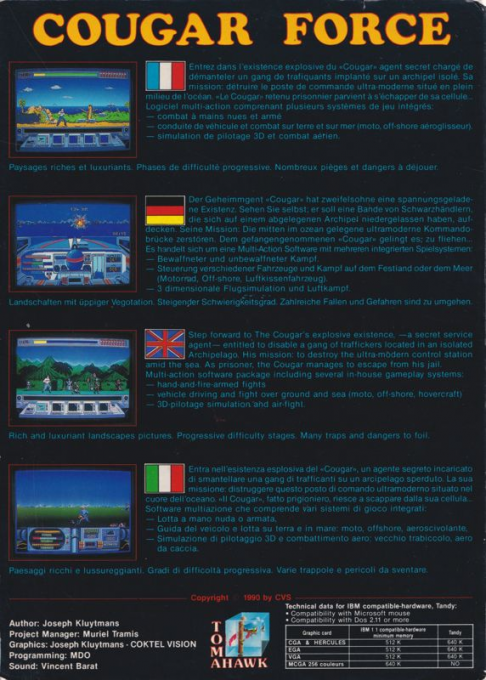 Cougar Force — box-2D-back (EU)