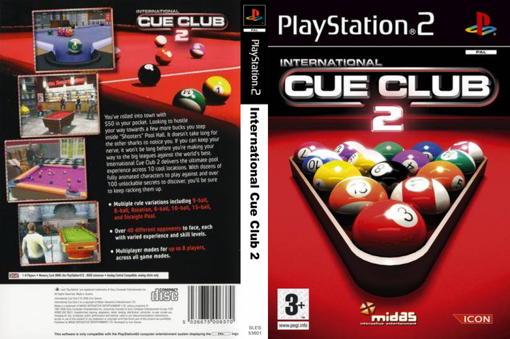 International Cue Club 2 — box-texture (EU)