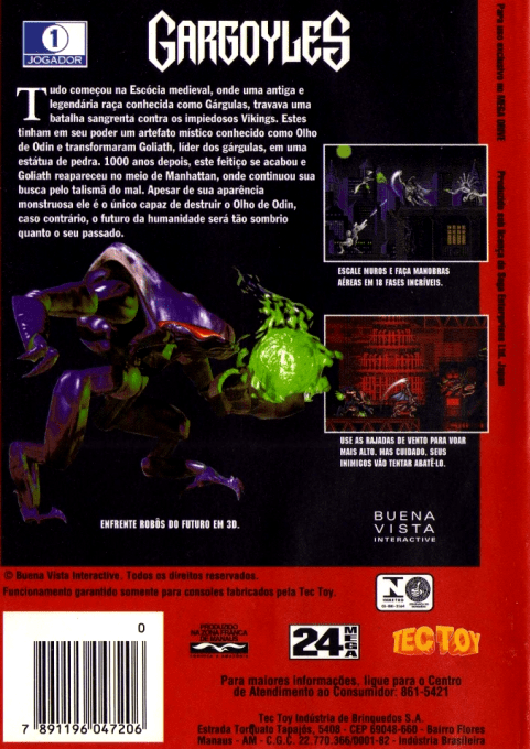 Gargoyles — box-2D-back (BR)