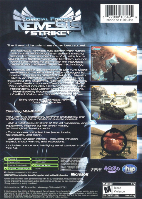 Counter Terrorist Special Forces - Fire for Effect — box-2D-back (US)