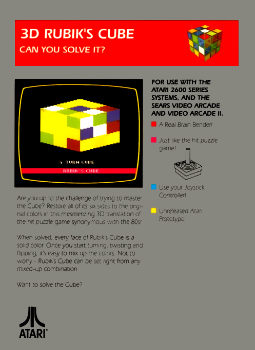 Rubik's Cube 3d — box-2D-back (US)