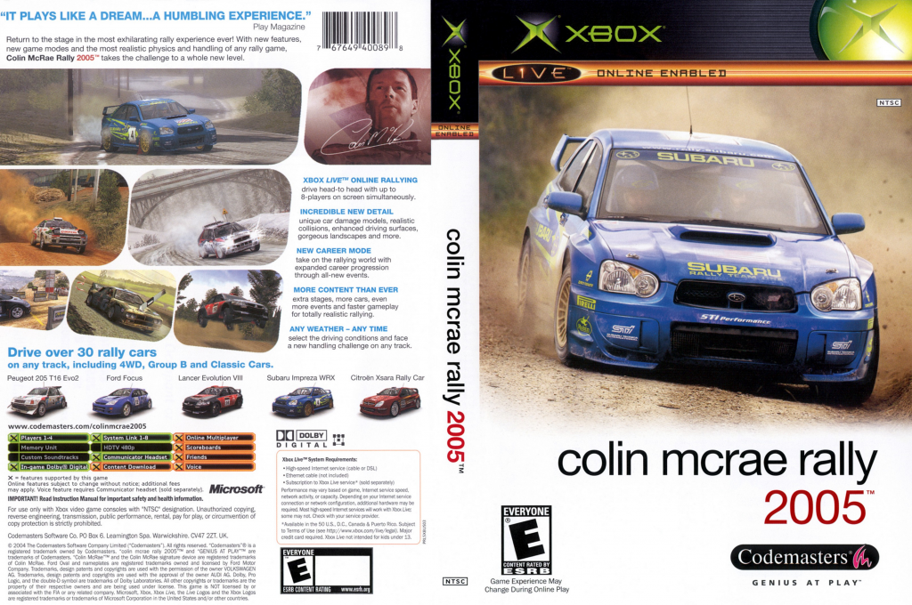 Colin McRae Rally 2005 — box-texture (US)