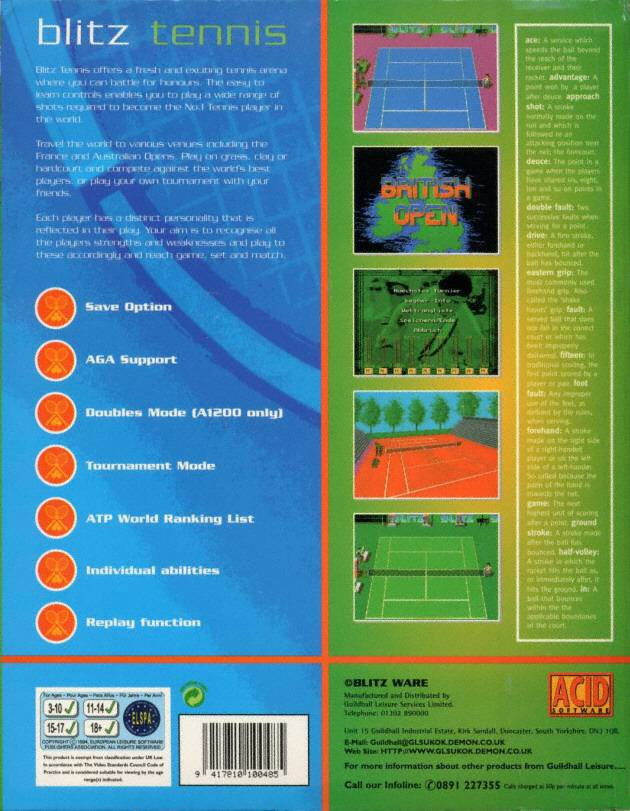Blitz Tennis — box-2D-back (EU)