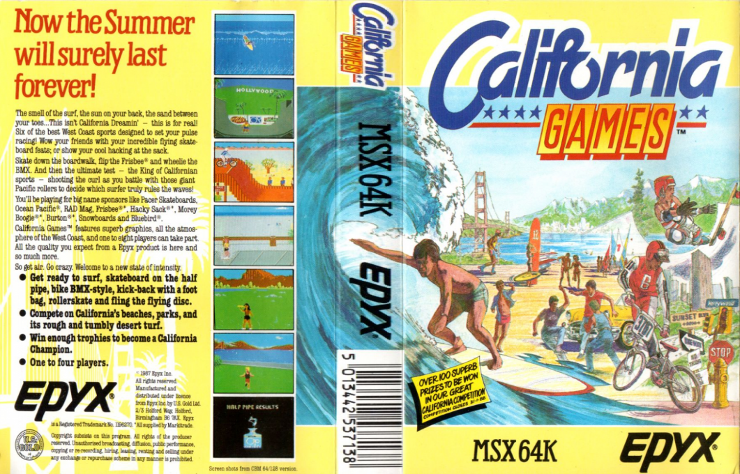 California Games — box-texture (EU)