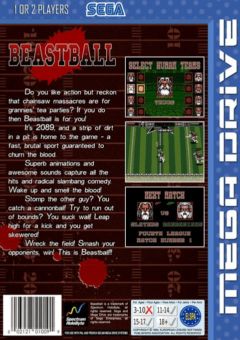 Beastball — box-2D-back (EU)