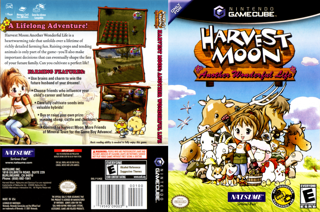 Harvest Moon - Another Wonderful Life — box-texture (US)