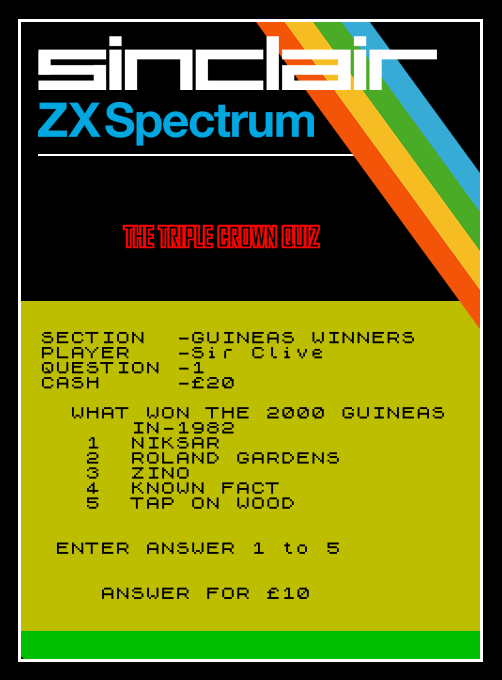 The Triple Crown Quiz box art