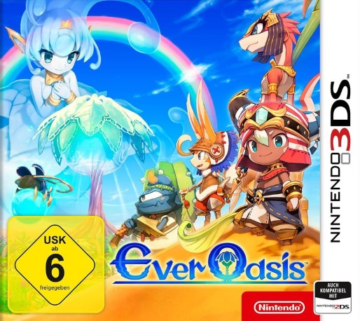 Ever Oasis - Seirei to Tanebito no Mirage — box-2D (DE)