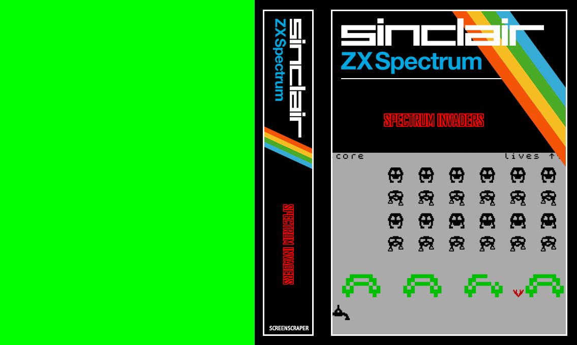 Spectrum Invaders — box-texture (SS)