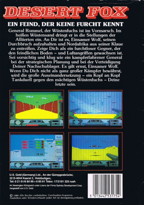 Desert Fox — box-2D-back (DE)