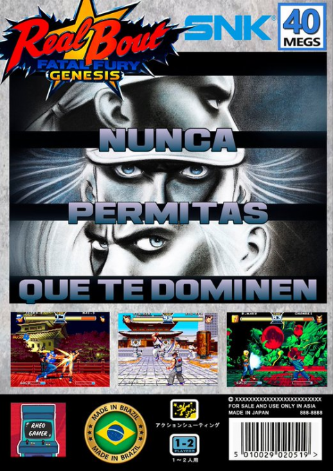 Real Bout Fatal Fury Genesis — box-2D-back (WOR)