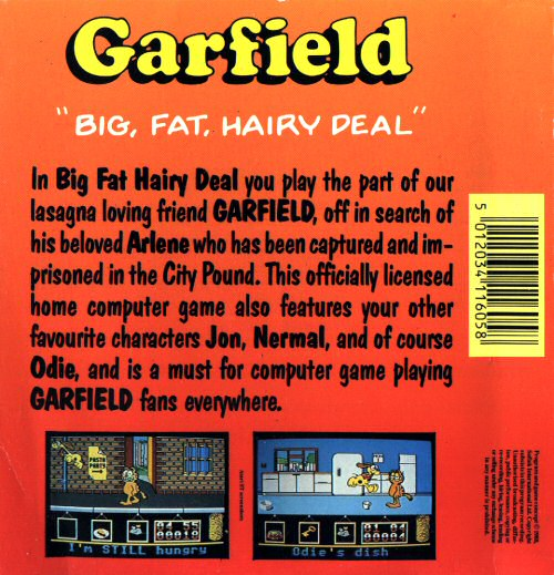 Garfield - Big, Fat, Hairy Deal — box-2D-back (EU)