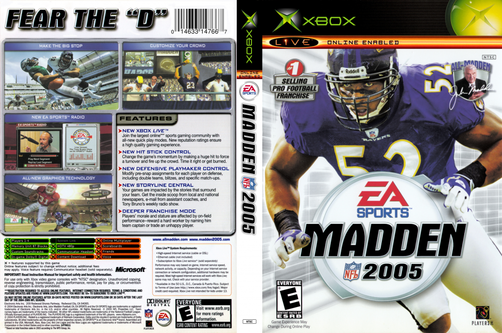 Madden NFL 2005 — box-texture (US)