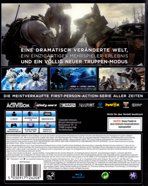Call of Duty - Ghosts — box-2D-back (DE)