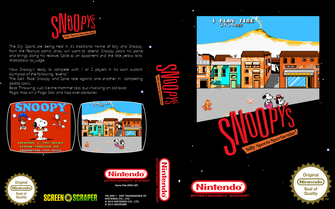 Snoopy's Silly Sports Spectacular! — box-texture (SS)