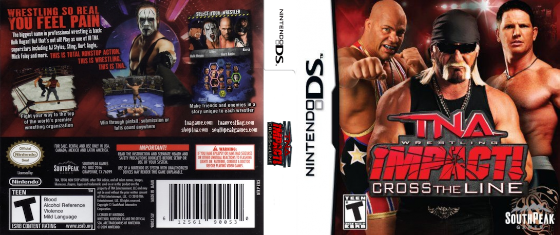 TNA Wrestling Impact! - Cross the Line — box-texture (US)