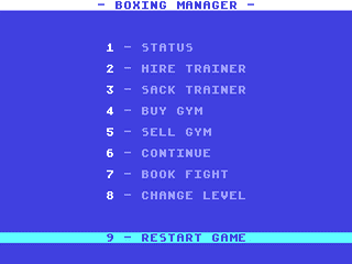 Boxing Manager — ss (WOR)