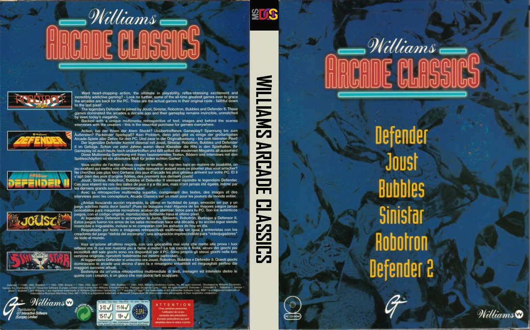 Williams Arcade Classics — box-texture (EU)