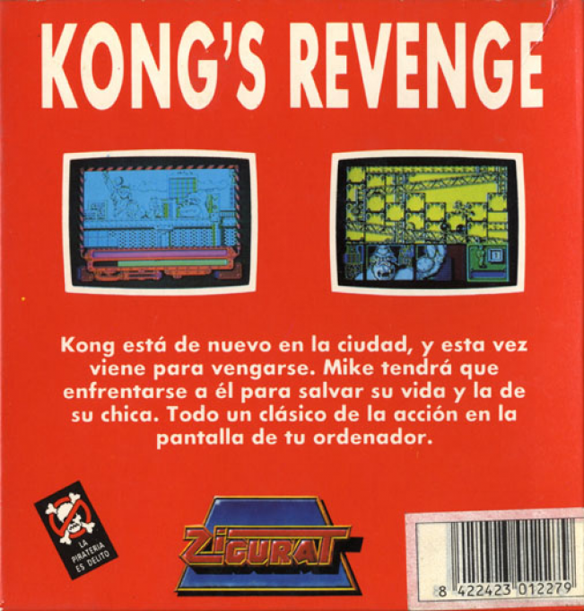 Kong's Revenge — box-2D-back (SP)