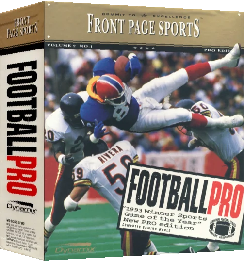 Front Page Sports - Football Pro — box-3D (US)