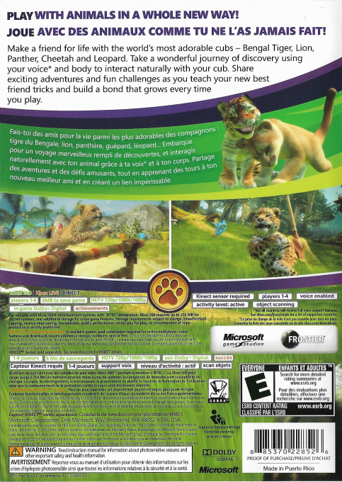 Kinectimals — box-2D-back (CA)
