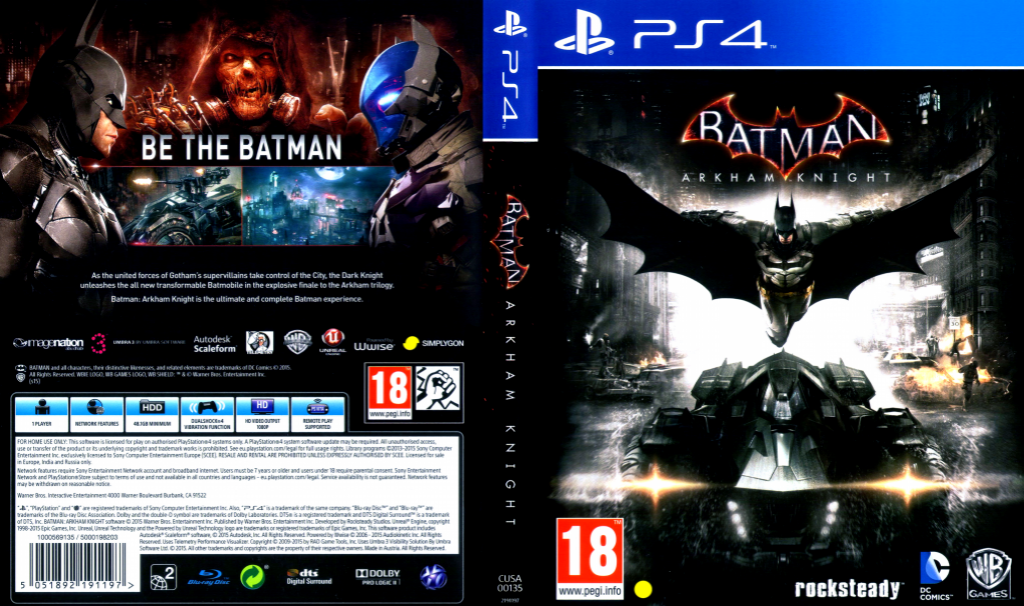 Batman - Arkham Knight — box-texture (EU)