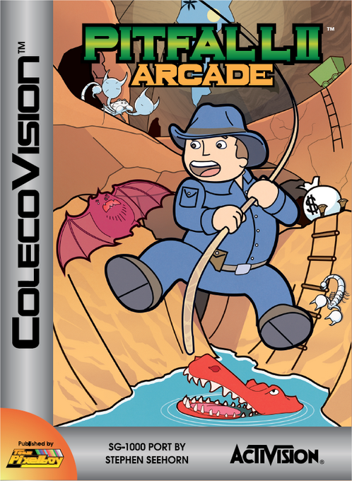Pitfall II Arcade box art