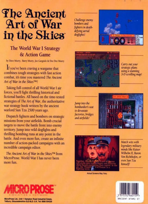 Ancient Art Of War In The Skies, The — box-2D-back (EU)