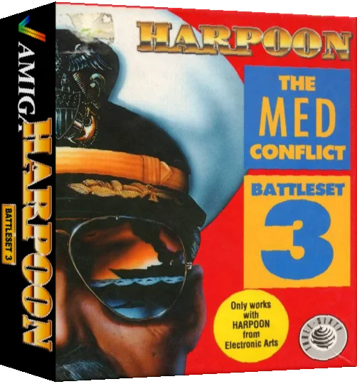 Harpoon - Battleset 3 - The MED Conflict — box-3D (WOR)