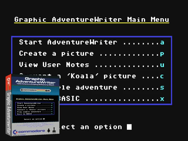 Graphics Adventure Writer — mixrbv2 (CUS)