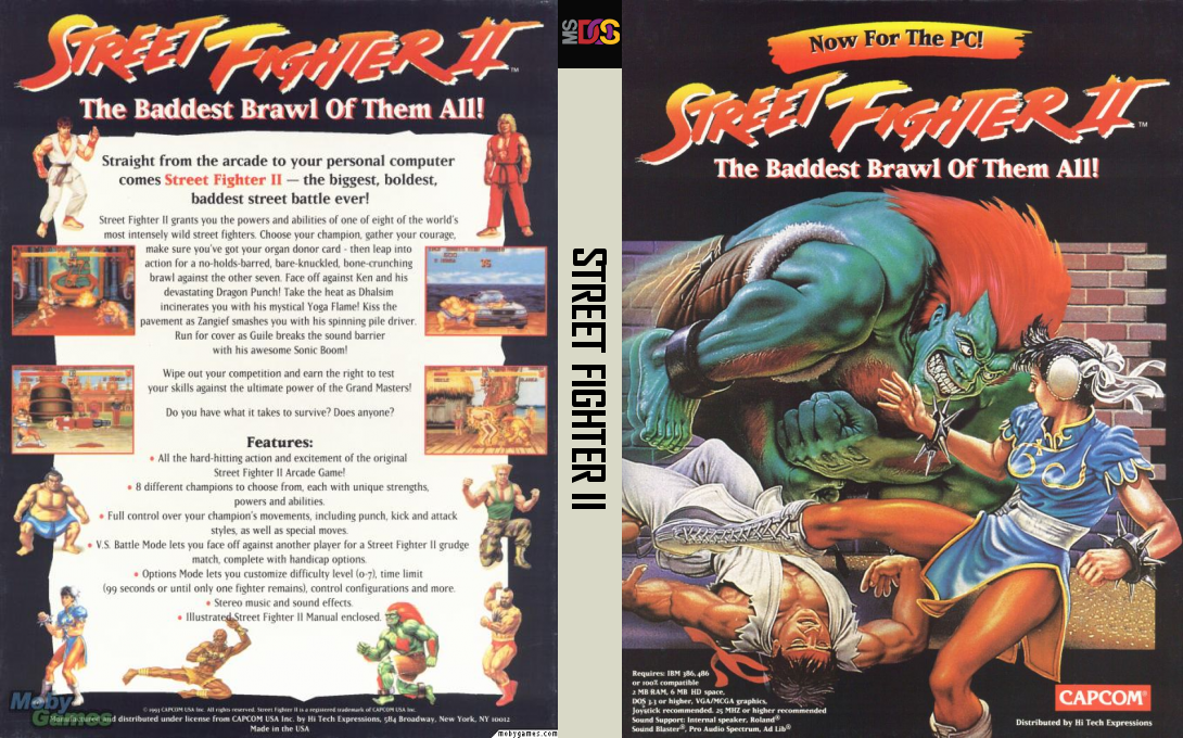 Street Fighter 2 — box-texture (US)