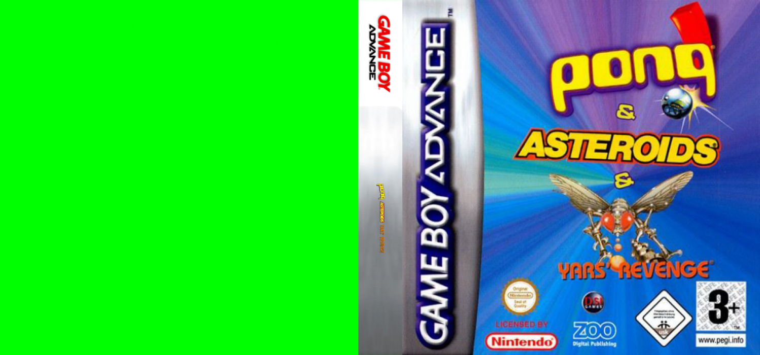 3 Games in One! - Yars' Revenge + Asteroids + Pong — box-texture (EU)