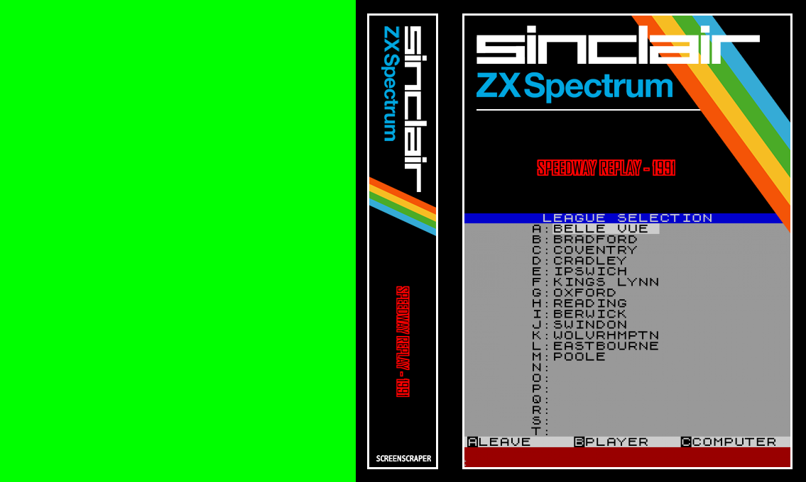 Speedway Replay - 1991 — box-texture (SS)